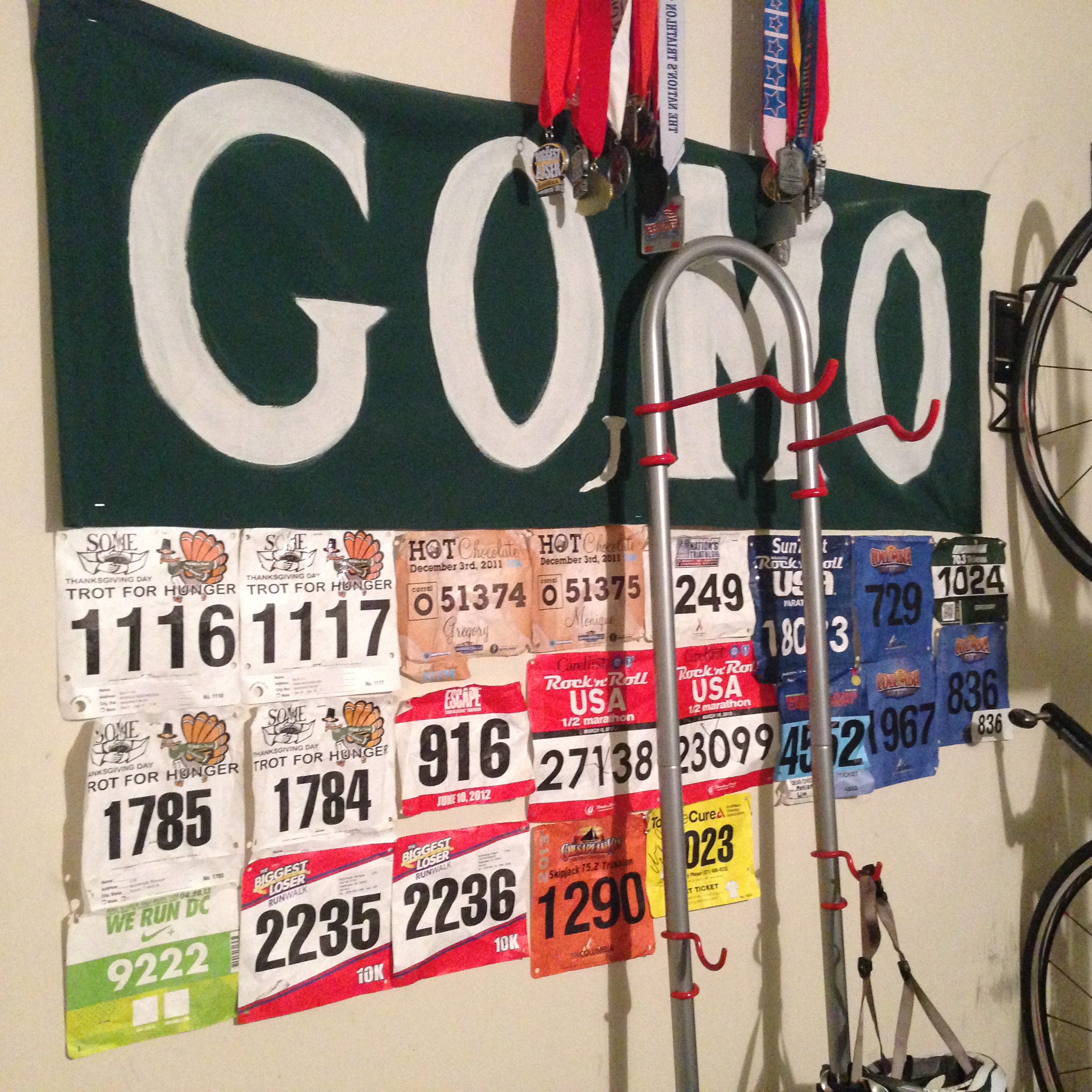 Motivation, Inspiration, Triathlon Medals, Race Numbers